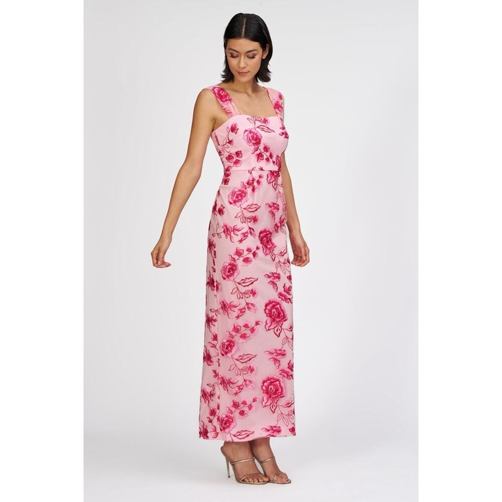 JS COLLECTIONS Julieta Ankle Sundress Gown in Rose Shadow/ Magenta - Picture 4 of 13